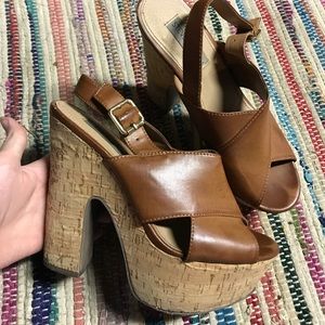 Steve Madden platform strap heels